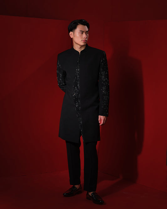 AXIS BLACK SHERWANI SET