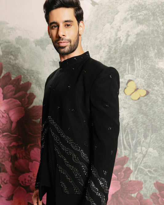 STYLISED TWINE BANDHGALA