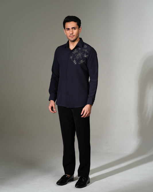 TRIBAL SPIDERS BLUE
