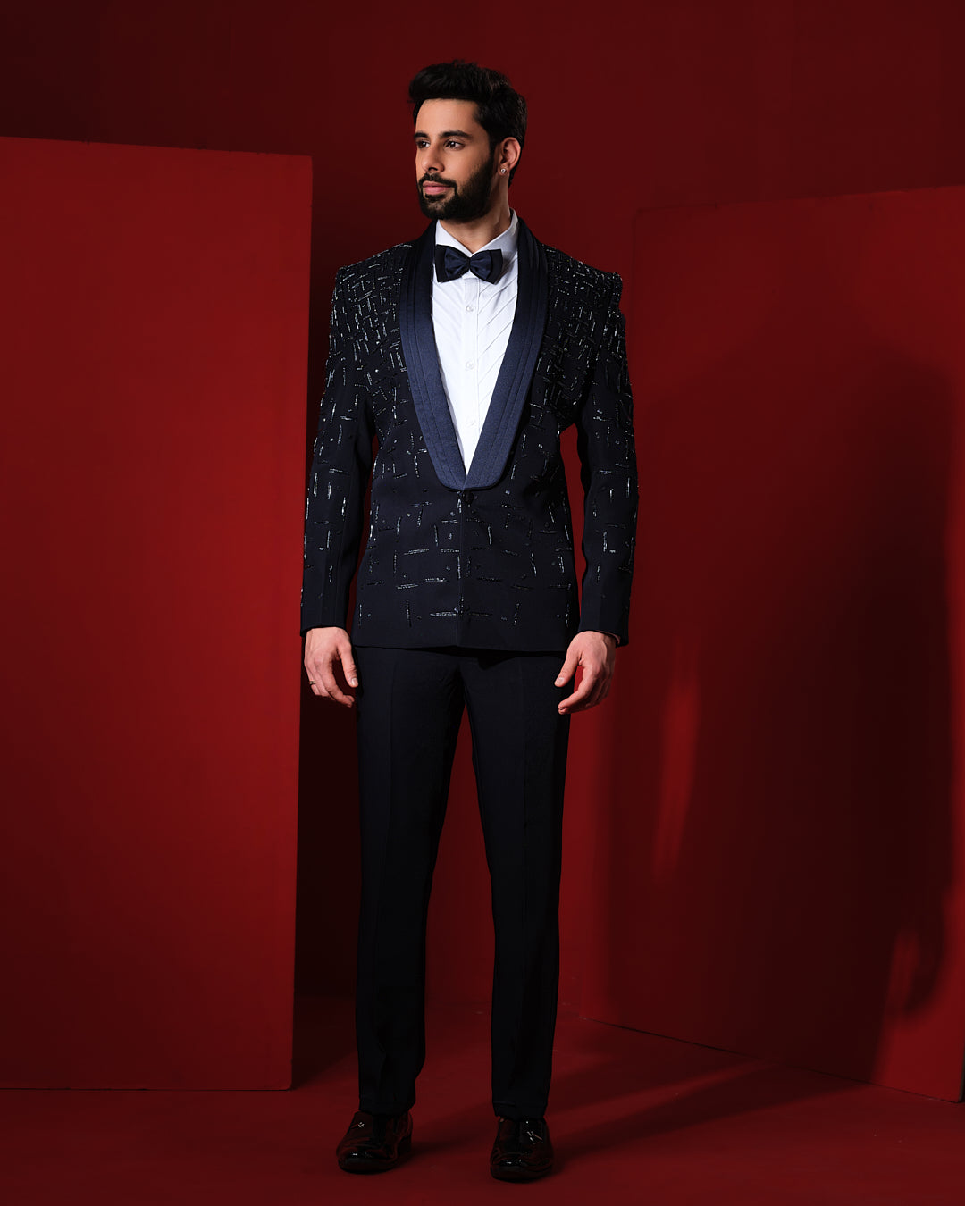 MORSE BLUE TUXEDO SET