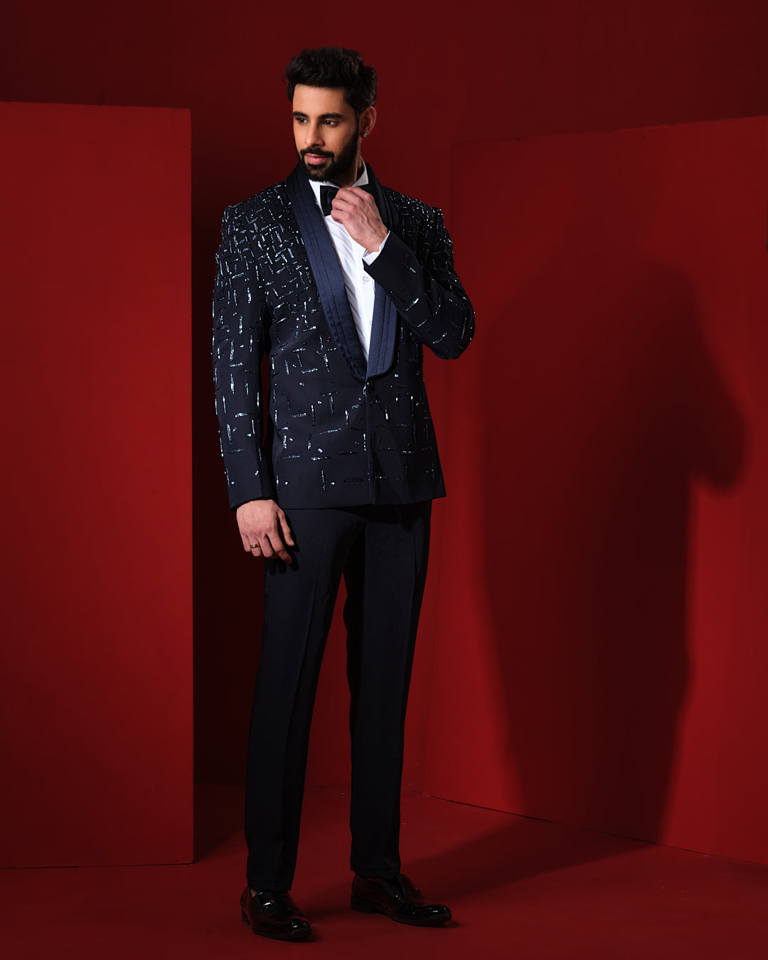MORSE BLUE TUXEDO SET