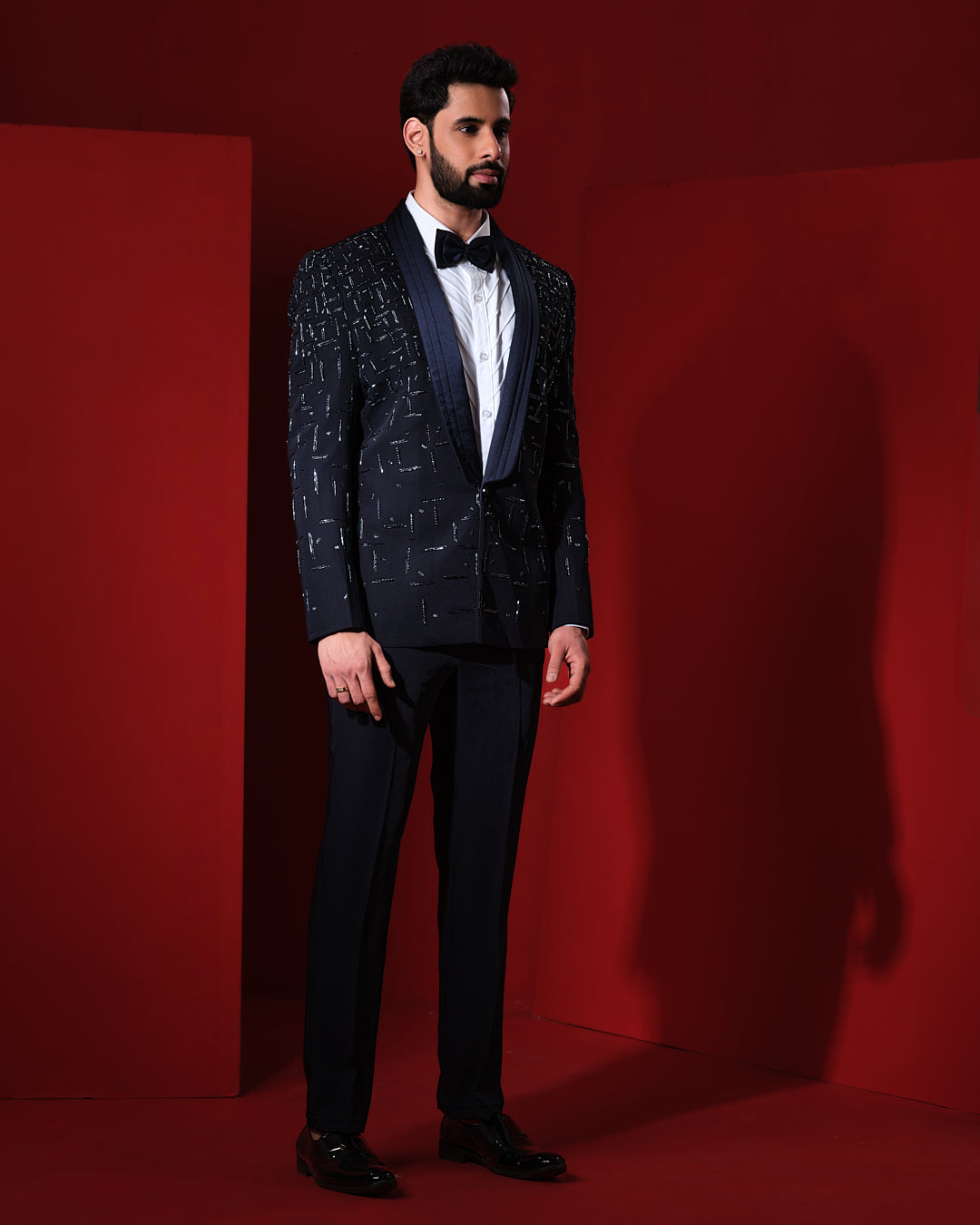 MORSE BLUE TUXEDO SET