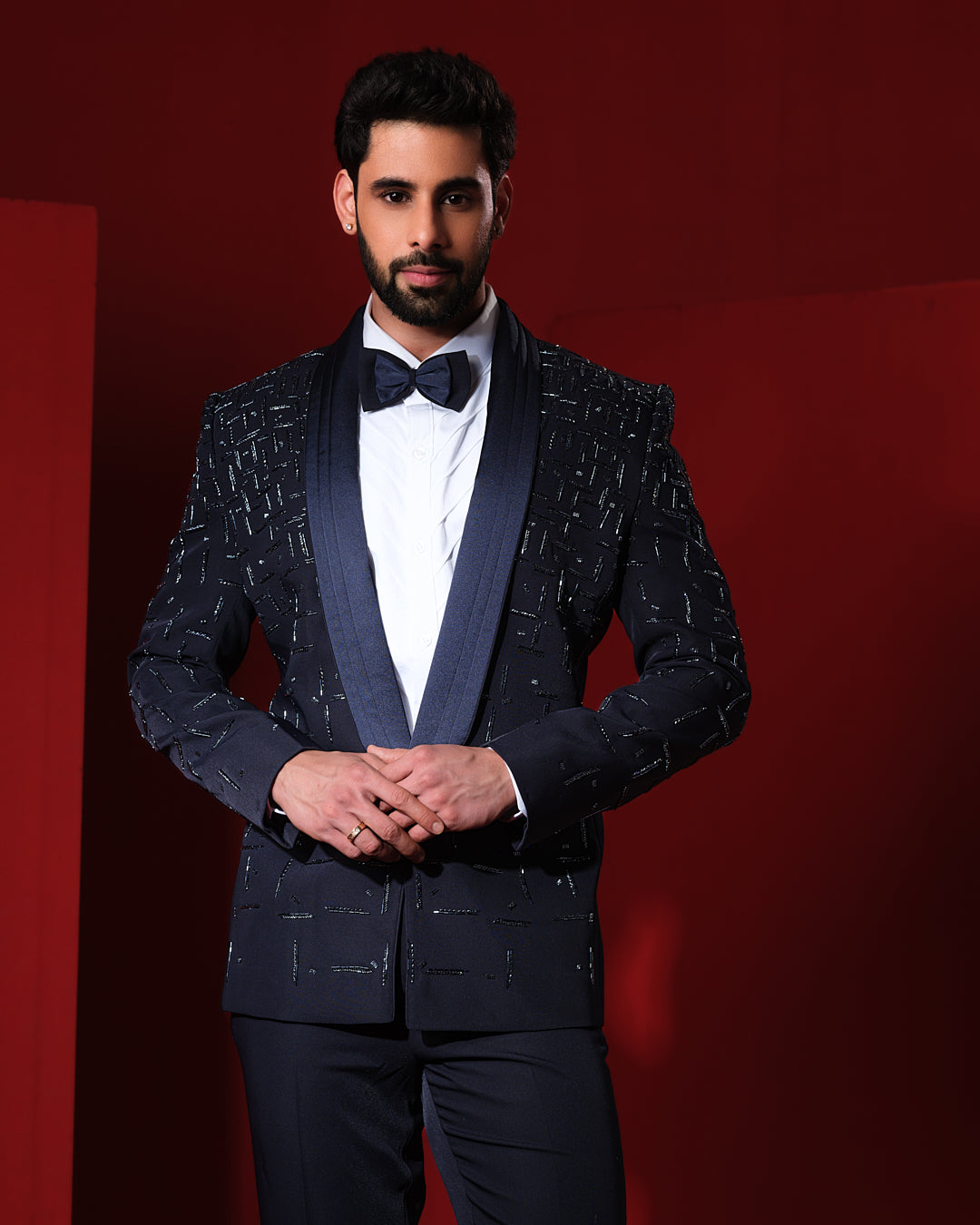 MORSE BLUE TUXEDO SET