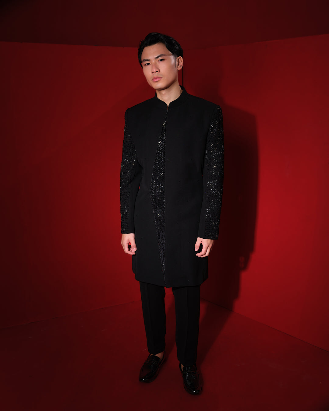 AXIS BLACK SHERWANI SET