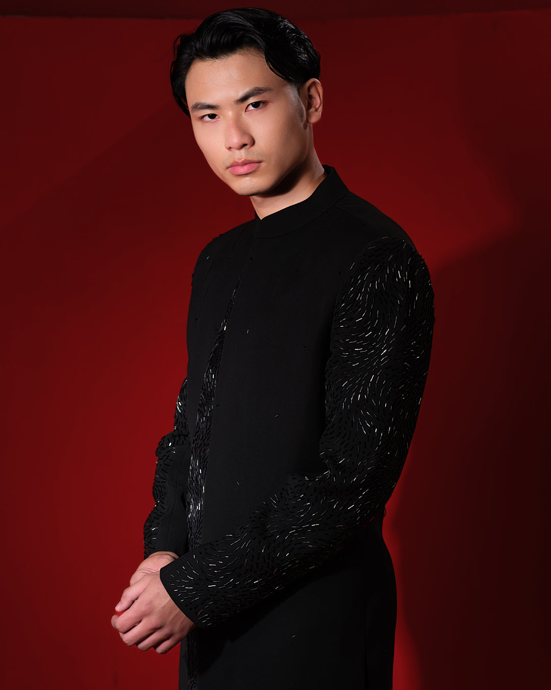 AXIS BLACK SHERWANI SET