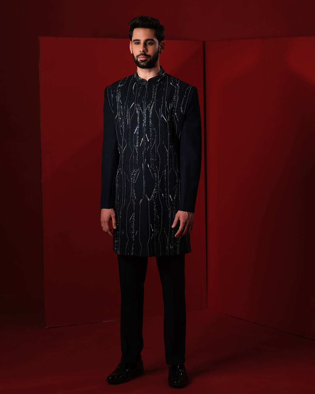 PULSE BLUE SHERWANI SET