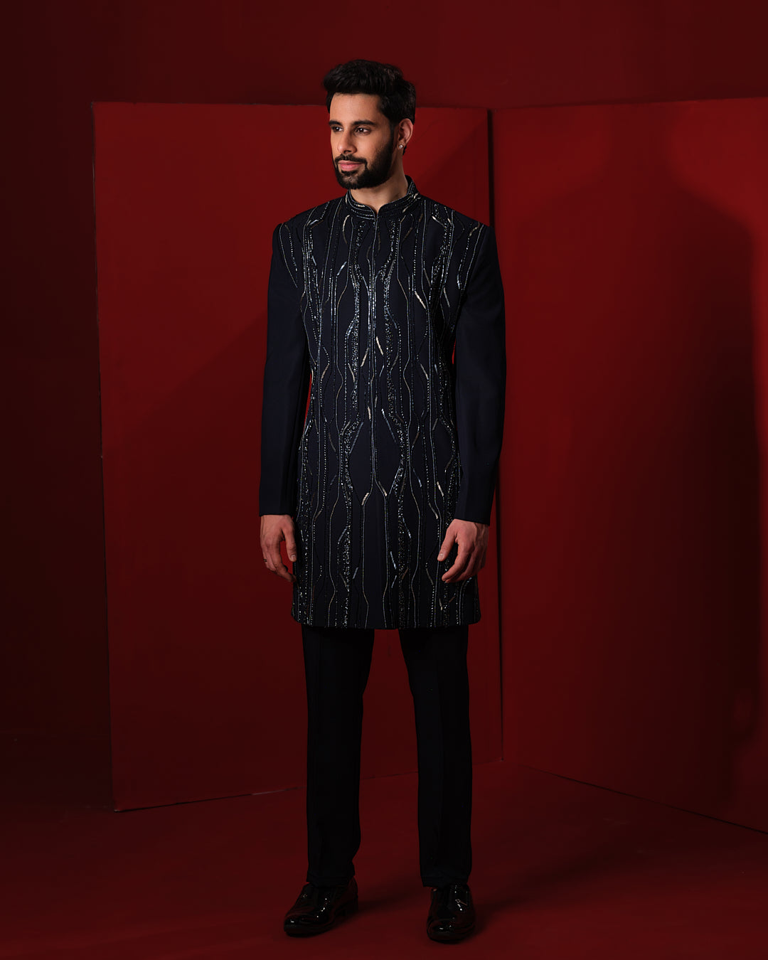 PULSE BLUE SHERWANI SET