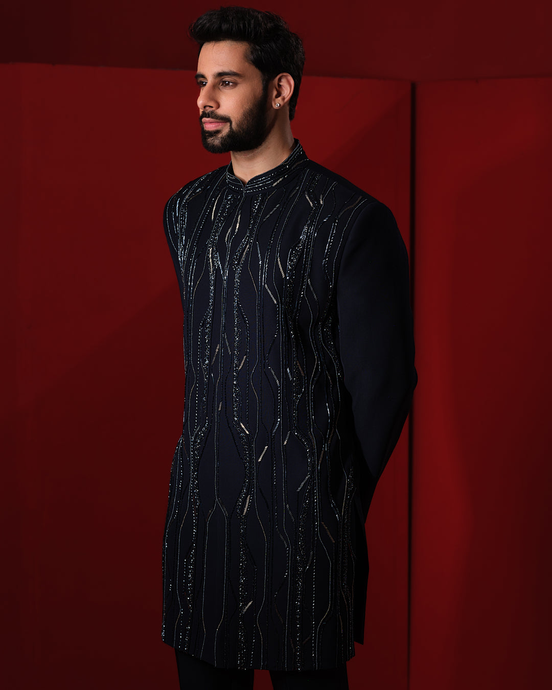 PULSE BLUE SHERWANI SET