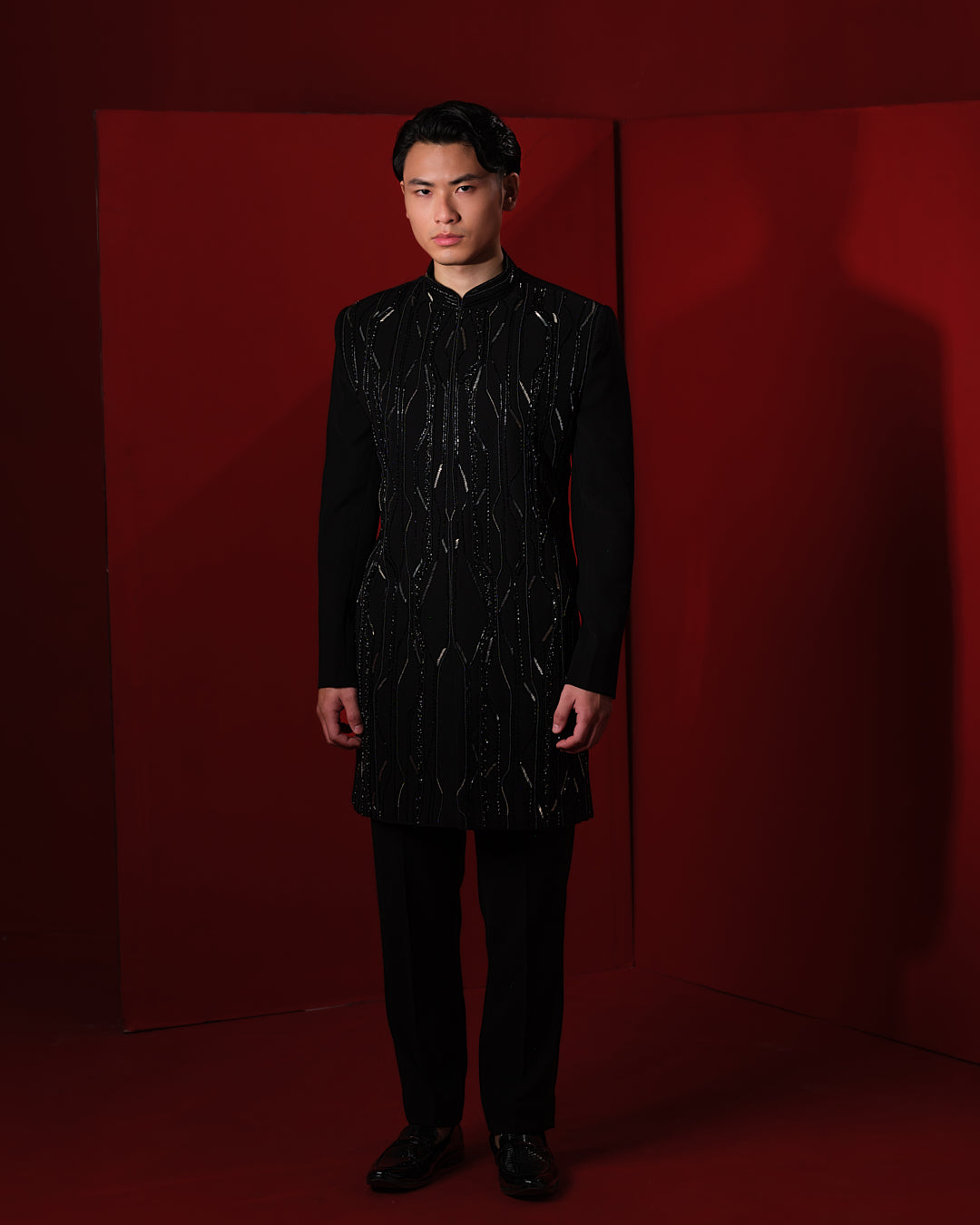 PULSE BLACK SHERWANI SET