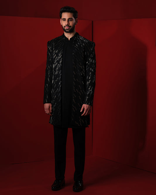 FLUX SHERWANI JACKET SET