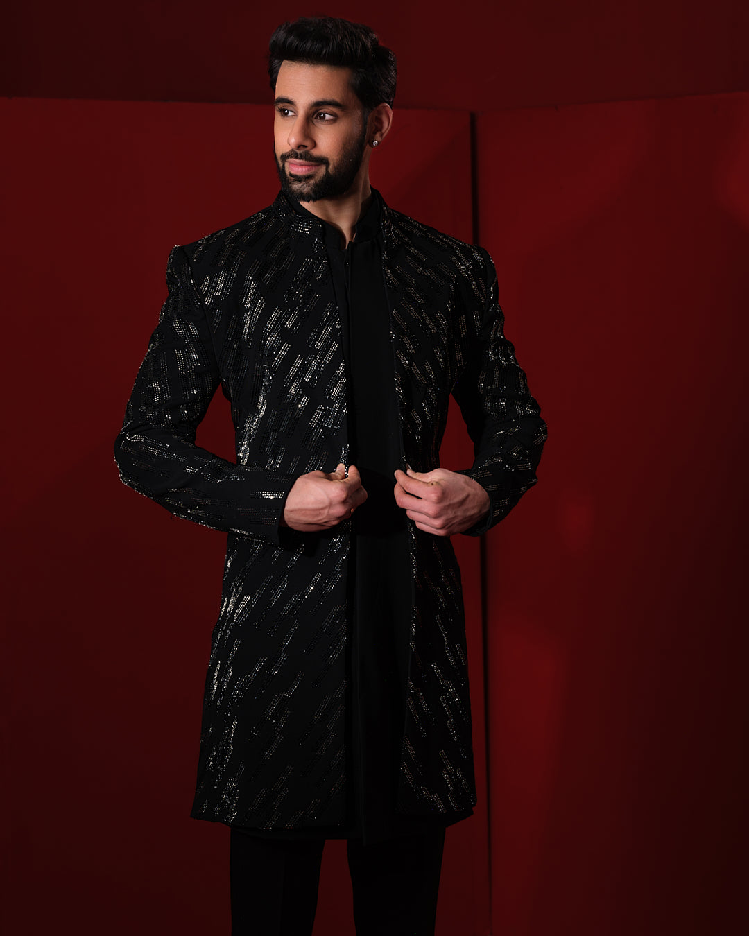FLUX SHERWANI JACKET SET