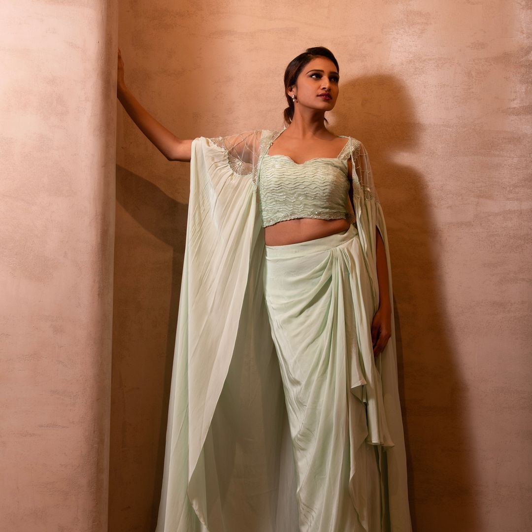 DHOTI SKIRT & CAPE SET